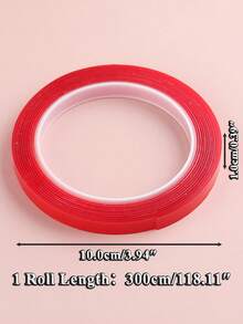 1卷透明双面纳米胶带，强力无残留粘合剂，适用于办公室、书房、手工、照片固定等用途 - 膠帶 - 查看 4