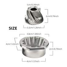 Conical Grinder Burr Set Replacement Cone Millstone Burrs Grinding Compatible With Old Jura Espresso Machines - Silver - View 5