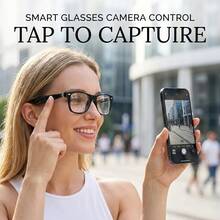 SENBONO 2026 Neue KI-Übersetzungs-Smartbrille, Multifunktionale Audio-Brille, Konversationsübersetzer, Freisprechfunktion, Geräuschunterdrückende Kopfhörer und Brille 2-in-1, mit eingebautem Mikrofon und Lautsprechern ausgestattet, unterstützt Lautstärkeregelung, Musikwiedergabe und Freisprechfunktion, geeignet für Radfahren, Reisen - Verschiedenfarbig - Übersicht 8