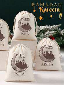 Personalized Ramadan Blessing Gift Bag, Customized Name Ramadan Blessing Gift Bag, Essential Eid Al-Fitr Gift Bag, Eid Al-Fitr Gift Bag - Multicolor - View 7