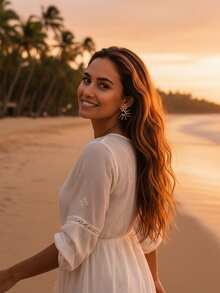 imoli Sun Design Stud Earrings - Silver - View 7