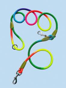 1pc Reflective Nylon Hands-Free Dog Leash, Suitable For Small, Medium And Large Dogs - Multicolor - View 7