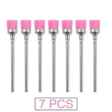 7PCS Nail Drill Cleaning Brush Set, Nail Dust Removal Cleaning Tool, Electric Nail File Milling Cutter Manicure Tool - Multicolor - View 2