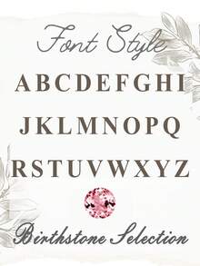 18K Gold Plated Stainless Steel Personalized Initial Necklace With Birthstone, Comes With Box Chain, Elegant Letter Birthstone Necklace, Birthstone Jewelry, Initial Necklace Gift For Her, Birthday Gift For Her, Valentine's Day Gift - Gold - View 51