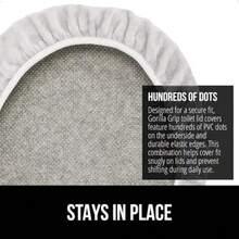 Toilet Seat Covers - 1'8" X 1'7" (Oval)+Soft Gray - View 4