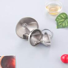 3pcs/Set Stainless Steel Funnel, Portable Kitchen Funnel, Mini Funnel, Multi-Function Liquid Dispenser, Stainless Steel Kitchen Liquid Dispenser - Multicolor - View 3