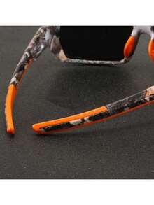 1副男女通用复古运动时尚眼镜，经典时尚格子图案男女通用户外运动时尚眼镜，奢侈品牌设计师时尚眼镜，热带海滩度假夏季彩色时尚眼镜 - F777-3 - 查看 7