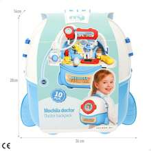 Color Baby Zaino medico 3 in 1, misure 31x20x33 cm, include accessori, giochi da dottore, gioco di ruolo, kit medico giocattolo, regalo per bambini di 3 anni ✅ Consegna in 24/48 ore in Spagna continentale - Multicolore - Visualizzare 7
