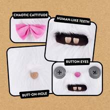 ZURU-Fuggler 官方正品怪物“暗巷夜枭系列”毛绒玩具，造型奇特，触感舒适，是节日/生日礼物的完美之选。 - 5 - 查看 4