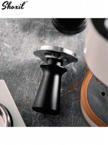 shoxil 1 pieza Juego de Prensador de Espresso con Alfombrilla - Prensador de Acero Inoxidable y Base Antideslizante, Kit de Prensador de Café de Grado Barista para Máquinas de Espresso - Kit de compresión de polvo - Ver 2