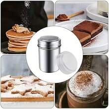 1 Piece Stainless Steel Powder Shaker - Fine Mesh, For Evenly Sprinkling Cocoa, Cinnamon And Coffee - Perfect Baking And Cooking Kitchen Gadget, Powder Shaker Gadget | Modern Kitchen Tools | Durable Kitchenware Stainless Steel Powder Shaker - Multi-Functional Sugar And Cocoa Sieve, With Lid Baking Powder Shaker Tool - Multicolor - View 6