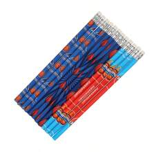1 Pack/12pcs Pencils, School Supplies, Built-In Eraser, Creative Pencils, Football Basketball Rugby Shaped Pencils, Stationery, Christmas Gifts, Party Gifts - Multicolor - View 4