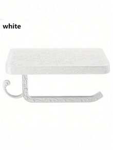 Antique Engraving Zinc Alloy Bathroom Shelf Bathroom Towel Rack Toilet Paper Holder Mobile Phone Holder Tissue Box - Multicolor - View 4