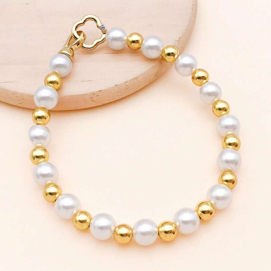 100pcs Metal Beads Set Golden, Rose Gold & Silvery Round, Heart, Star, Square Hoop Spacer Beads For DIY Bracelet, Necklace & Earring Jewelry Making