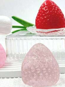 1pc Squishy Strawberry Tart Soft Silicone Squeeze - Stress Relief Sensory Toy , Adults, Office And Party - 彩色 - 查看 5