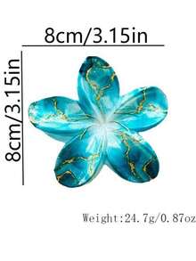 1pc/6pcs/12pcs Floral Print Casual ABS Plastic (ABS Resin) 2026 New Daisy Hair Clips, Suitable For Beach, Travel, Party, Vacation, Back To School, Sweet Hairpin Hair Accessories,Fashion Claw Clips,Women Hair Clutch,Girls Hair Claw,Festival,Birthday - Multicolor - View 10