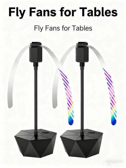 Effective Mosquito Repellent And Fly Repellent Fan With Soft Blades, Ideal For BBQ And Picnic Nights (2 Packs)