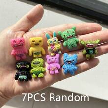 2个/5个/7个/9个趣味咆哮怪兽冰箱贴，卡通可爱树脂生物冰箱贴纸，创意厨房橱柜装饰，送给男孩、儿童、青少年的酷炫礼物 - 彩色 - 查看 11