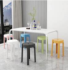 スタッキングチェア スツール 食卓椅子 通気性抜群 水切り穴 - A - チェックする 3