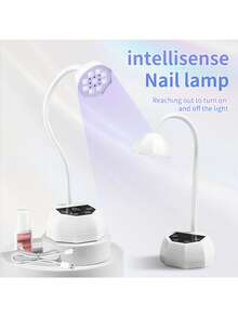 LIMEGIRL 800mAh UV/LED Nail Lamp, USB Charging, Fast-Curing U-Shaped Gel Nail Dryer, Touch Control And Automatic Sensing Features, With Three Timed Memory Functions, Suitable For Beginners, Suitable For Homes And Salons, Women's Gifts, Skin Safety - White - View 11