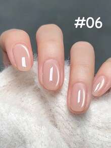 12毫升春季时尚美甲冰透明蓝粉橙玻璃珠猫眼凝胶指甲油超闪美白流行百搭美甲沙龙家用DIY美甲用品情人节 - 彩色 - 查看 21