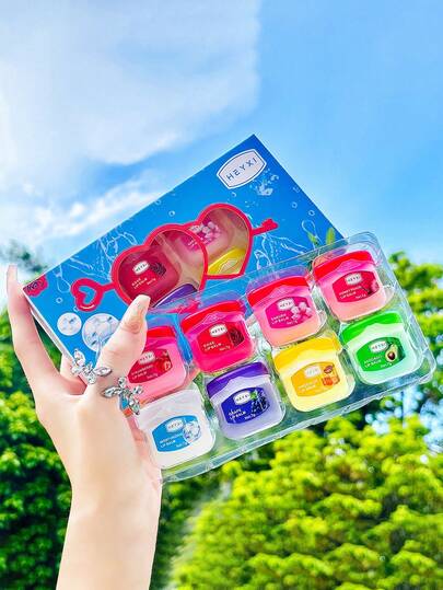 8支装润唇膏套装 - 保湿滋润，不含酒精，适合所有肤质，润唇膏，全天候滋润双唇，唇彩套装，唇膜，完美的万圣节、圣诞节、情人节礼物，自我护理，护肤，送给女性的礼物，圣诞节，冬季，粉色，毕业，生日，节日，夏季，秋季，Y2K，时尚潮流，女士彩妆，派对妆容，海滩旅行，露营，户外学校，校园旅行，节日装饰礼物，玫瑰，女孩角色扮演，最佳颜色，魅力，氛围，1件装