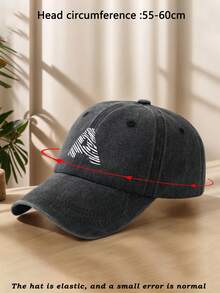 1顶男女通用纯色可调节户外运动休闲恶魔面具棒球帽，适合日常装饰，春/夏/秋/冬皆宜 - B - 查看 6