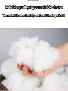 50-600克聚酯纤维填充物，丝棉PP棉，填充棉，压缩真空包装，高弹性，适用于沙发垫、软垫填充物、玩具、枕头、毛绒玩具或动物玩具、枕芯 - Z - 查看 5