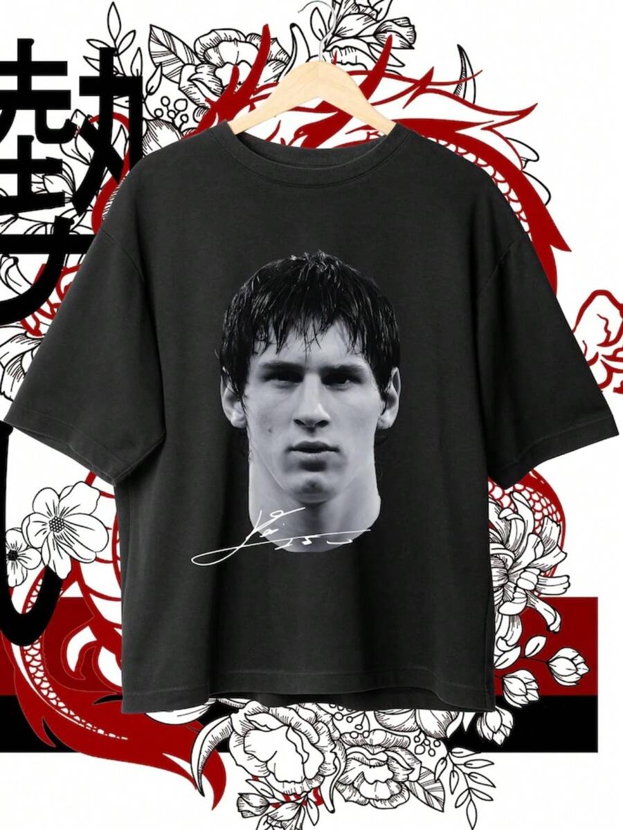 T-Shirt Design, Football PNG Download, Lionel 10 Football, Football Shirt Png, Sublimation Shirt, Instant Download - 黑色 - 查看 1
