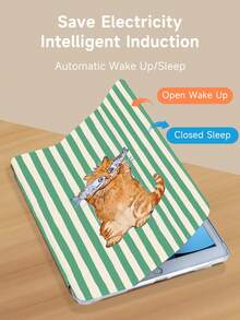 直线猫咪图案平板电脑保护套，兼容 iPad 9.7/10.2/10.5/10.9/12.9/Pro 11（第 10 代），兼容 Kindle Paperwhite 第 12 代（2024 年版）/第 11 代（2022 年发布），柔软防震，具有智能待机/自动唤醒/睡眠功能。 - 彩色 - 查看 5