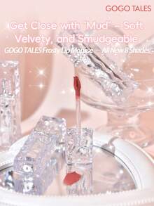 GOGO TALES 冰爽唇泥，哑光唇釉，柔滑水润，持久显色，不沾杯不晕染，柔雾腮红唇釉，适合所有肤色，学生适用，GOGOTALES - G08 Black-Iced Americano - 查看 2