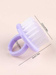 新款迷你指甲刷，美甲清洁刷，小巧指甲粉尘清洁器，死皮去除器，多功能刷 - 彩色 - 查看 6