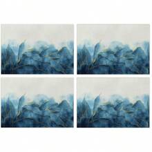 Bộ 4/6 tấm lót bàn ăn nghệ thuật trừu tượng hiện đại, phong cách mùa hè, màu trà, vân gỗ mộc mạc, tranh sơn dầu phối màu tương phản, bảo vệ mặt bàn, thích hợp cho nhà bếp, phòng ăn, đám cưới, trang trí ngày lễ, trang trí phòng, trang trí không gian, kích thước 18*12 inch/45*30 cm - Nhiều màu - Xem 9