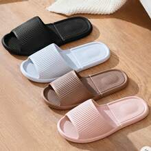 EVA材质浴室拖鞋，静音便携可折叠，适合居家、旅行、酒店、客厅、浴室等场所使用。 - 黑色 - 查看 6