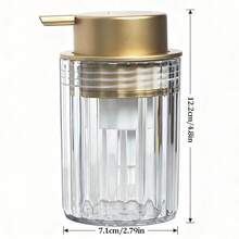 1个简易泡沫皂液器，台式按压式乳液瓶，可重复灌装洗手液，空瓶可用于盛装洗发水、沐浴露、洗手液，浴室配件，家居装饰，家具，浴室装饰，秋季装饰，返校季装饰 - 無色 - 查看 11