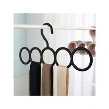 1pc 5-Hole Scarf Rack - Versatile Multi-Purpose Plastic Tie And Scarf Hanger, Ideal Space-Saving Wardrobe Organizer, Measuring 12.79 Inches By 6.1 Inches, Perfect For Gender Reveal Parties, Birthdays, Weddings, And Seasonal Celebrations, A Thoughtful Gift For Colleagues, Friends, And Family, Perfect For Back To School And Holiday Season Organization, Enhance Your Closet With This Stylish And Functional Accessory, Perfect For Keeping Your Scarves And Ties Neat And Accessible, Elevate Your Gift-Giving Game This Festive Season With A Practical And Chic Solution For Every Occasion. - 彩色 - 查看 4