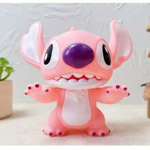 Cartoon Character Figurine Sticker Style Toy Storage Jar Set, Made Of Plastic Material, Also Includes A Piggy Bank - Blue - View 6