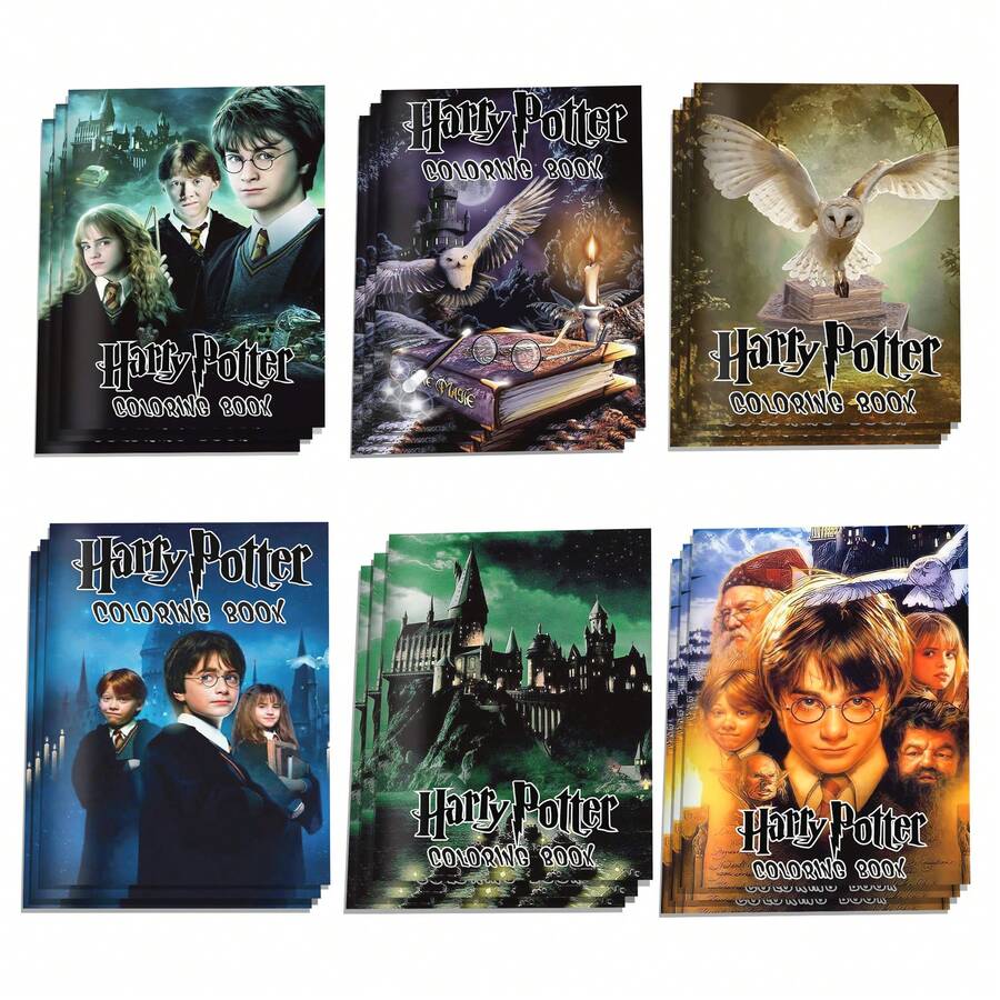 Warner Bros Sách tô màu Harry Potter - Cuộc phiêu lưu ở Hogwarts, bao gồm đũa phép, sinh vật và chủ đề các nhà, hoạt động vui chơi giải trí và quà sinh nhật tuyệt vời cho người hâm mộ thế giới phù thủy, lý tưởng cho gia đình thư giãn sáng tạo và người sưu tầm Harry Potter. - Nhiều màu - Xem 1