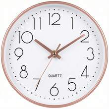 8 英寸 - 16 英寸全系列豪华静音无滴答挂钟，电池供电，带透明玻璃镜片，适用于儿童房、客厅、厨房、学校、办公室、家居装饰、房间装饰