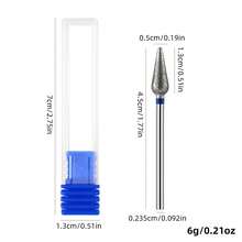 1pc Nail Drill Bit, Manicure Nail Grinder Head, Diamond Sanding Nail File, Cuticle Remover, Nail & Foot Care Tool - Silver - View 13