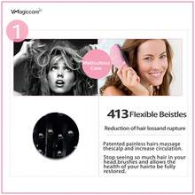 VMAGIC care 顺发梳 - 轻松解开打结的头发 - 男女皆宜的最佳梳子/发刷 - 干湿发均适用（粉色）