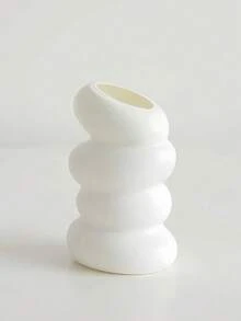 Jarrón espiral de estilo nórdico, jarrón de flores creativo, decoración de jarrón de escritorio, adecuado para sala de estar, oficina, balcón, para flores secas y frescas, artículo esencial de decoración del hogar - Nuevo estilo - Ver 14