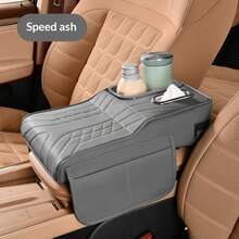 Multifunctional Car Armrest Box Pad, Tissue Box, Cup Holder, Storage Bag, PU Leather Armrest Console Organizer - Armrest Cushion - View 11