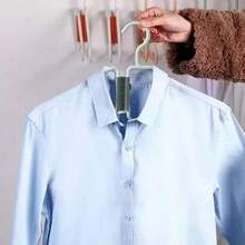 Multifunctional Foldable Portable Clothes Drying Rack, Retractable Travel Hanger - Multicolor - View 6