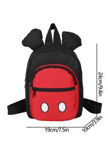 New Cartoon Cute Large Capacity Casual Versatile Simple Shoulder Bag For Travel And Outing - Black - View 11
