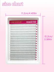 320 支预制睫毛嫁接 6D/10D/8-15mm 混合长度 预制睫毛簇 C 卷度 预制睫毛簇 尖头细底 手工浓密型 预制睫毛嫁接簇 - C - 查看 22