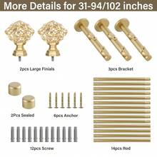 Curtain Tracks & Accessories - Gold - View 8