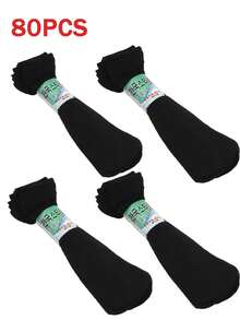 10/40双装男士薄款透气防臭耐穿商务中筒袜，黑灰色短款丝袜，适合夏季穿着，百搭休闲短袜，柔软、弹性好、舒适纯色男士袜子 - 仅限手洗，尼龙和涤纶混纺，适合商务和休闲场合。 - 彩色 - 查看 18