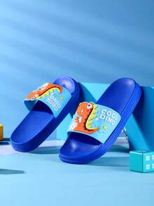 Lightweight EVA Soft Outdoor Cartoon Beach Children Sandals, Summer - Royal Blue - View 6