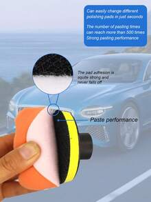 6pcs Car Polishing Kit - Includes 3" Sponge And Wool Polishing Pads, Universal Drill Adapter, Suitable For Cars, Motorcycles, Bicycles And Home Use, Removes Scratches And Waxing - Polishing Kit - View 3